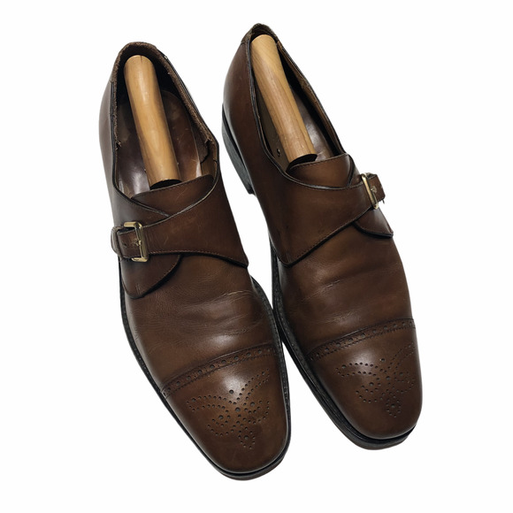Salvatore Ferragamo Monk Strap Buckle Leather Shoe main image 5